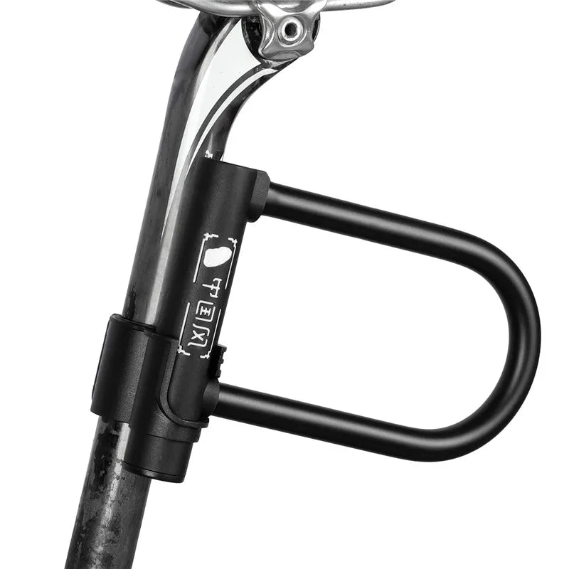 WEST BIKING Bicycle U Lock MTB Road Bike Padlock Portable Anti-theft Safety Motorcycle Scooter Cycling Lock Bicycle Accessories - You Offer