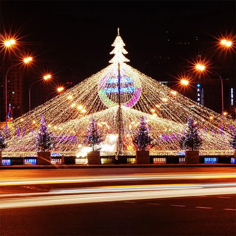 10/20/30/50M Outdoor Christmas LED String Light Garlands Decoraction Fairy Lamp For Indoor Garden Wedding Party Holiday Lights