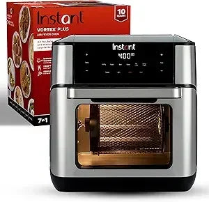 NEW-Instant Pot 10QT Air Fryer, 7-in-1 Functions With EvenCrisp Technology That Crisps, Broils, Bakes, Roasts, Dehydrates, Rehea