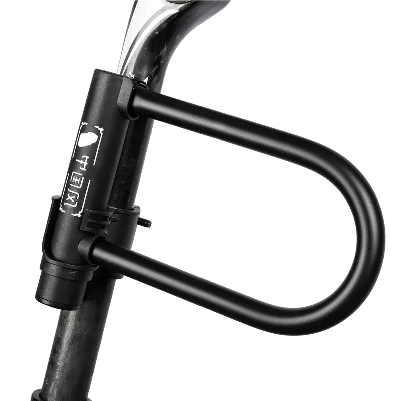 WEST BIKING Bicycle U Lock MTB Road Bike Padlock Portable Anti-theft Safety Motorcycle Scooter Cycling Lock Bicycle Accessories - You Offer
