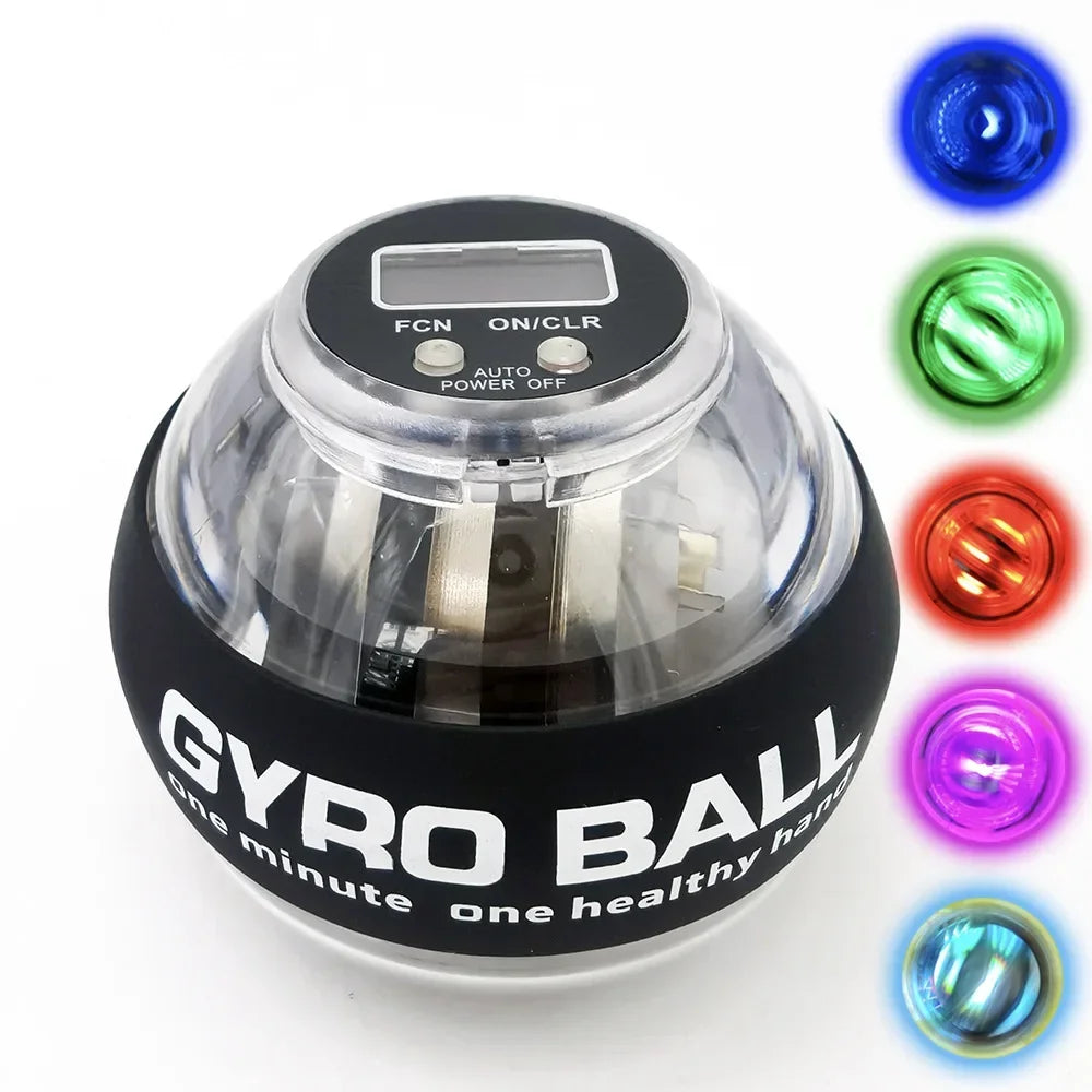 Self-Starting Wrist Gyro Ball Power Trainer Ball Wrist Strengthening Device Forearm Exerciser Strengthen Arms Fitness Equipmen