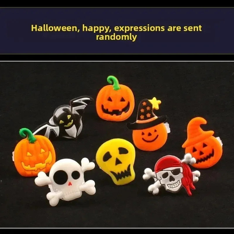 Christmas LED Flashing Ring Halloween Glow Finger Light Kids Party Toy Gift Light Up Finger Lamp Fun Glow in Dark Accessory