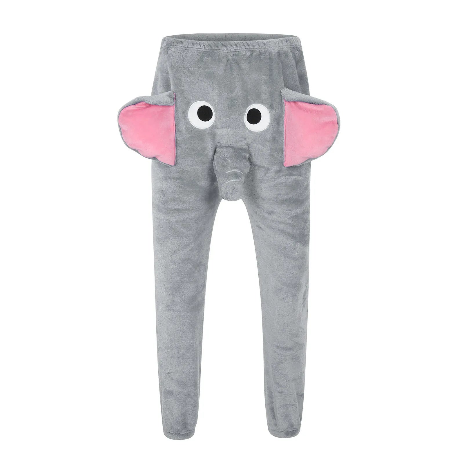 Funny Elephant Nose Ears Eyes Novelty Pants Humorous Underwear Men Women Cartoon Animal Themed Sleep Trouser Birthday Prank Gift - You Offer