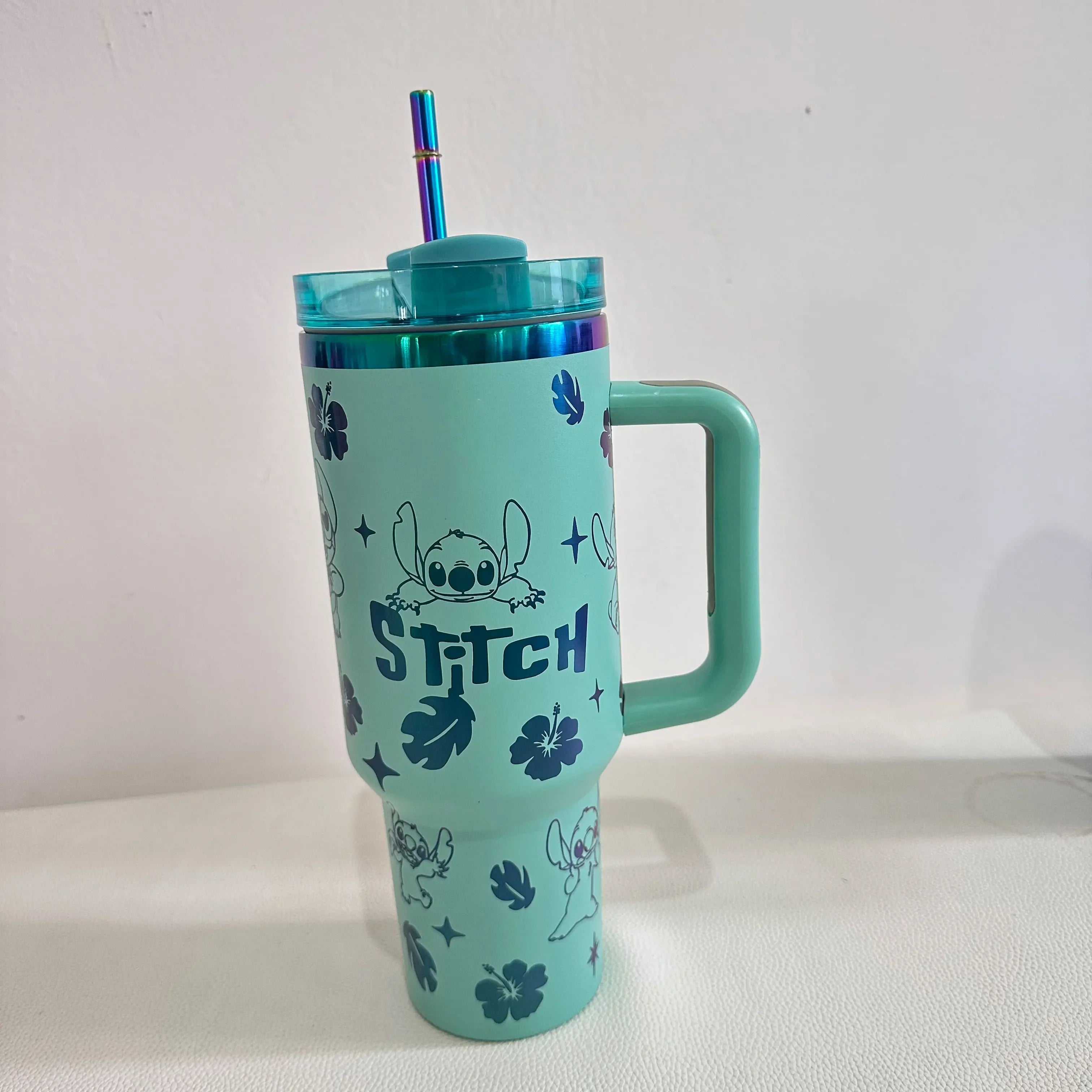 Stitch 40OZ stainless steel insulated cup 304 stainless steel insulated vacuum insulated car cup outdoor sports large capacity - You Offer