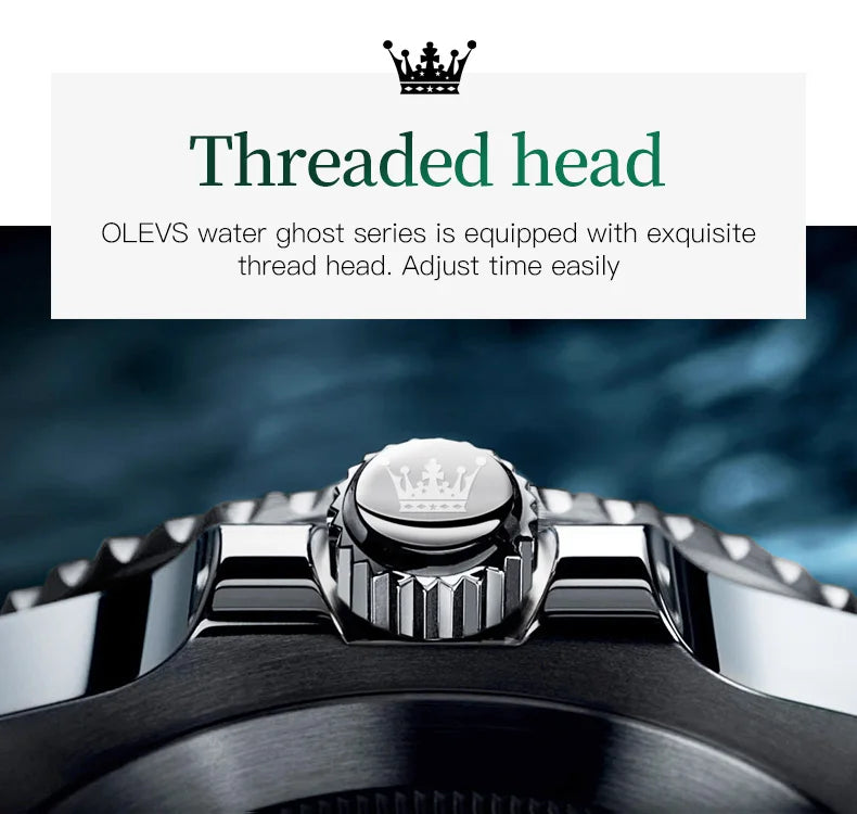 OLEVS Mens Quartz Watches Top Brand Luxury Business Waterproof Luminous Large Dial Men Wristwatches Sports Stainless Steel Watch - You Offer