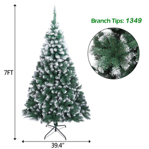 5/6/7ft Christmas Tree Green Stand Xmas Season Holidaay Indoor Outdoor