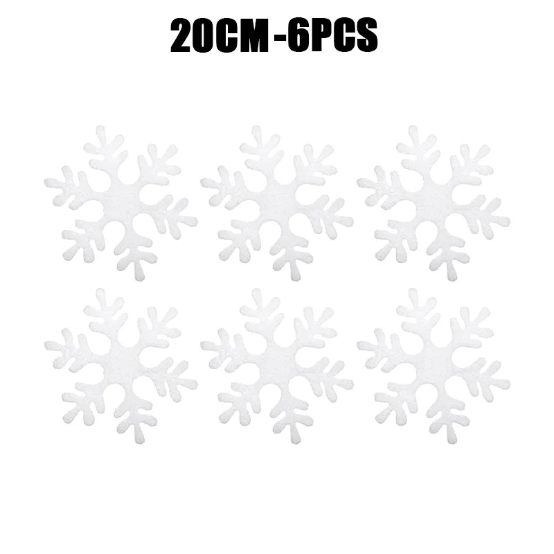 Christmas Decoration Foam Snowflake Christmas Tree Hanging Garland Hanging Decoration Gift 2024 New Christmas Supplies