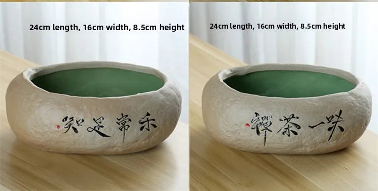 Large Size Cerc Tea Waing Basin Simulated Home Living Room Tea Cup Basin Tea House Coarse Cercs Tea Ceremony Accor...