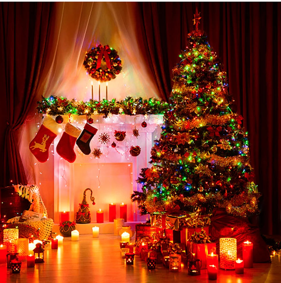 LED String Garland 10M-100M Fairy Lights Christmas Light Waterproof Outdoor Indoor For Tree Street Wedding Party 2024 Decoration