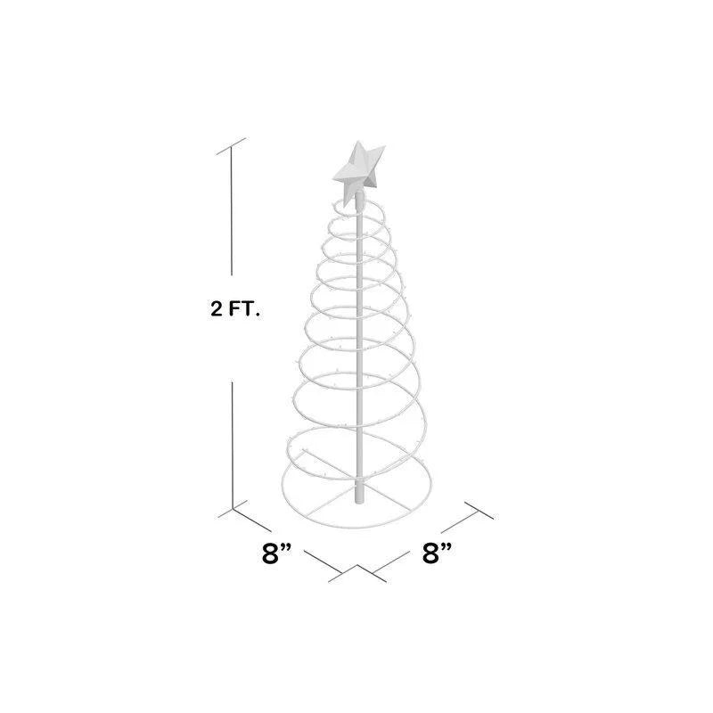 Solar Outdoor Garden Christmas Tree Light DIY Wrought Iron Waterproof Festive Atmosphere Light for Patio Lawn