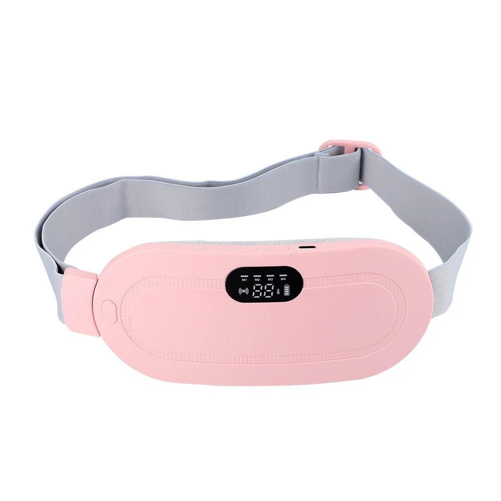 Electric Period Cramp Massager Vibrating Heating Belt for Menstrual Waist Stomach Abdominal Warm Palace Belt - You Offer