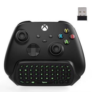 MoKo RGB Backlight Keyboard for Xbox One Controller,Xbox Series X/S,Wireless Chatpad Keypad w/ 2.4G Receiver, Xbox Accessories