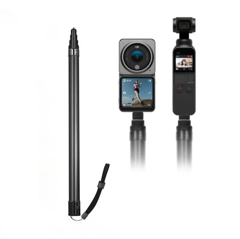 3m Carbon Selfie Stick Action Camera Scalable Long Invisible Selfie Stick With 1/4 Universal Interface For Insta360 X5 DJI Gopro