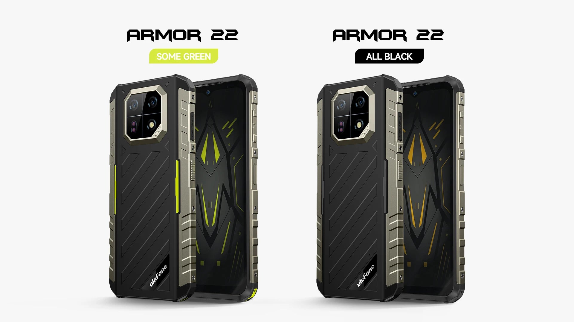 Ulefone Armor 22 Android 14,16GB (8+8GB RAM ),128GB/256GB ROM, 6.58" 120Hz ,6600mAh 33W,NFC,64MP Night Camera, Global Version
