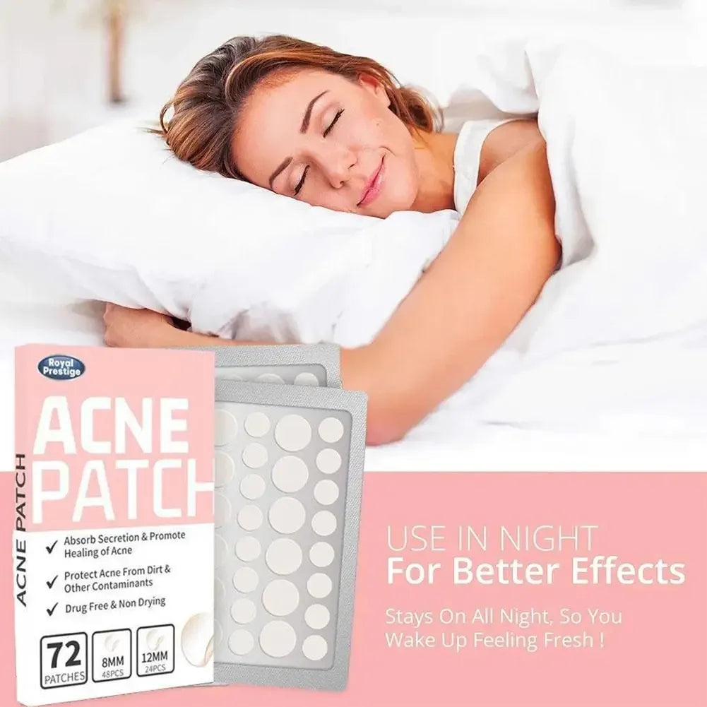 1box /72 Patch Acne Pimple Patch Stickers Acne Treatment Pimple Remover Tool Blemish Spot Facial Mask Skin Care Waterproof