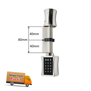 TTlock Bluetooth Smart Cylinder Lock WIFI security wireless Electronic Digital APP Keypad Code RFID Card Keyless Lock