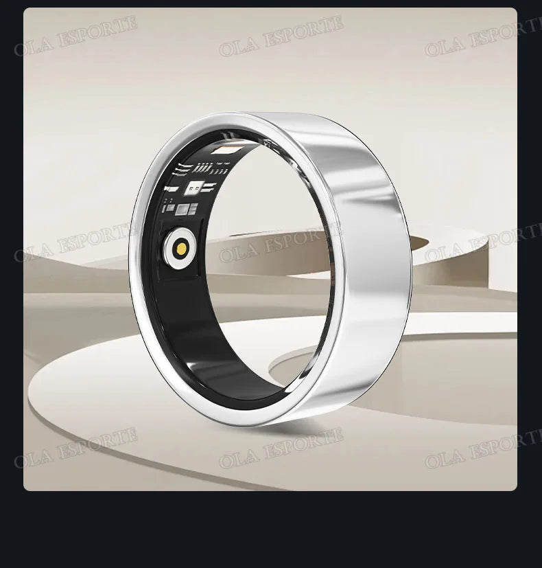 2025 New Smart Ring Men Women Camera Control Heart Rate Blood Oxygen Monitor Smartring IP68 & 5ATM Waterproof Multi-sports Modes