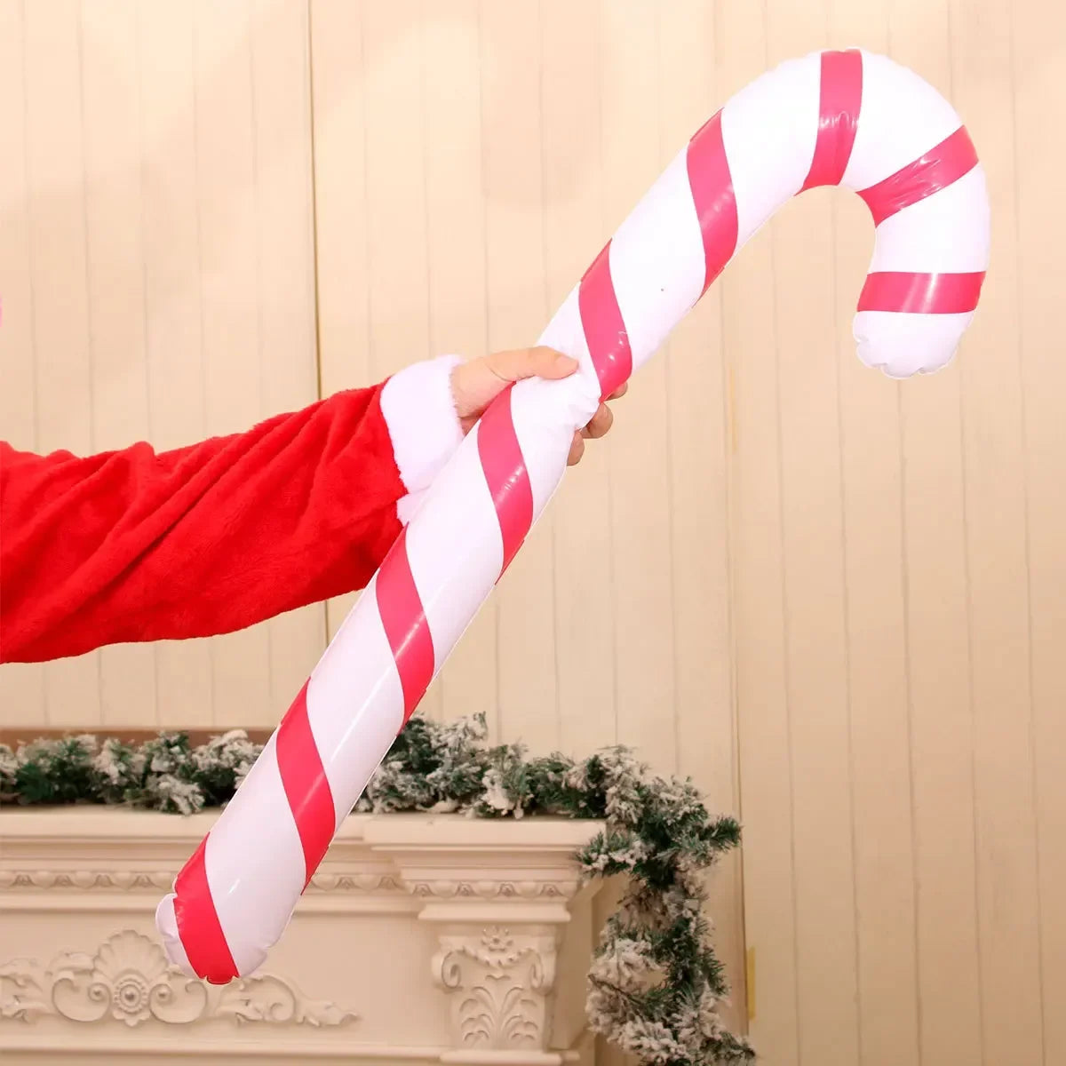 1/10PCS Inflatable Christmas Candy Cane Xmas Candy Cane Balloons Xmas Tree Hanging Ornament New Year Party Decor Christmas Gift