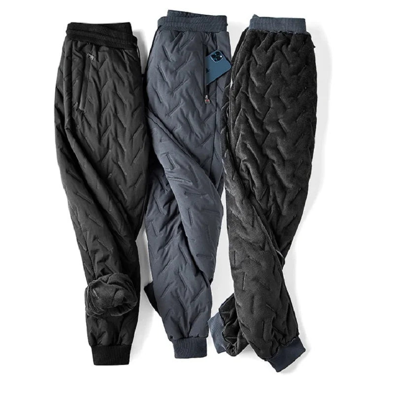 New Big Size Winter Pant Men Thick Fleece Lined Jogger Cotton Padded Warm Work Trouser Male Plus Large Sweatpant 9XL 10XL Autumn - You Offer