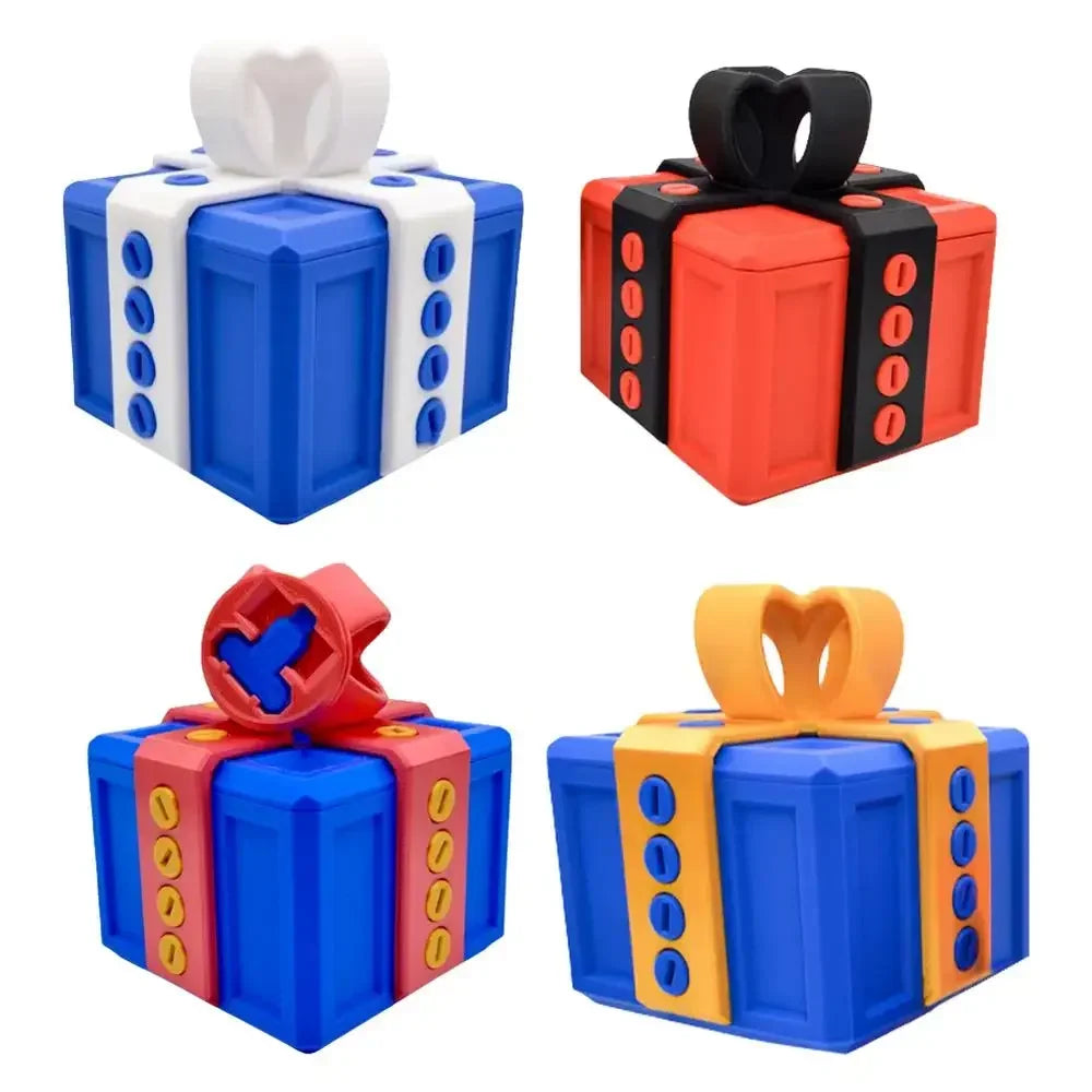 Annoying Gift Box with Screws Large Annoying Gift Boxes Prank Screw Box 3D Printed Figurines & Miniatures Card Container Gift