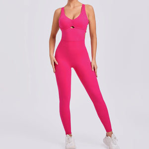 2025 Pad Adjustable Form Women Yoga Set One Piece Jumpsuit Gym Exercise Legging Fitness Workout Pant Active Outfit Wear XP300