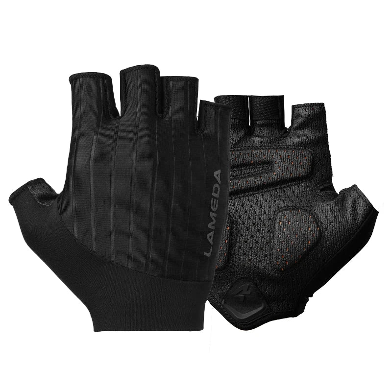 Lameda Bicycle Gloves Half Finger High Elasticity Men's Cycling Gloves Anti-slip Summer Gloves Shock-absorbing Bike Accessories