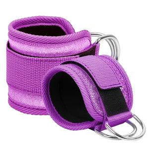 Fitness fluorescence Sports Straps Adjustable D-Ring Support Cuffs Ankle Pulley With Buckle Guard Leg Strength Safety Abductors - You Offer