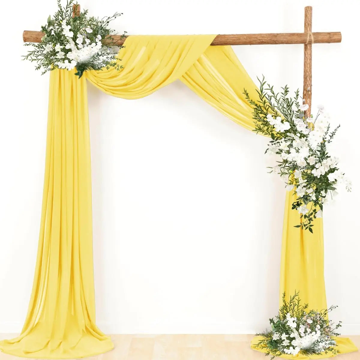Dark Green Chiffon Wedding Arch Draping Fabric Sheer Curtains Drapery Ceremony Reception Backdrop Curtain Party Swag Christmas