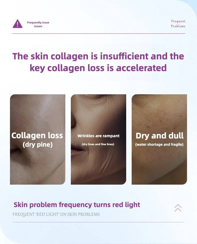 Polypeptide collagen hydrating mask Remove Dark Spots Melanin Brighten Shrink Pores Moisturizing Fade Fine Lines Skin care