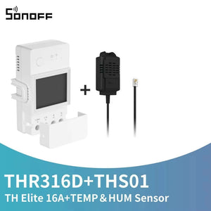 16/20A SONOFF TH Elite Origin Wifi Temperature Humidity Monitor Controller Switch With THS01/WTS01 Sensor Diy Smart Thermostatic