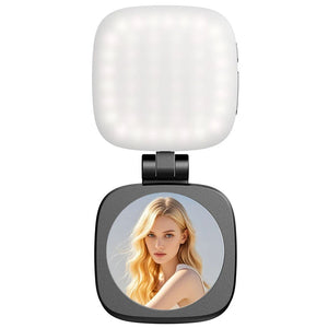 Mini Magnetic Selfie Fill Light - 3 Color Modes, Adjustable Brightness,for Mobile Phones & Computers