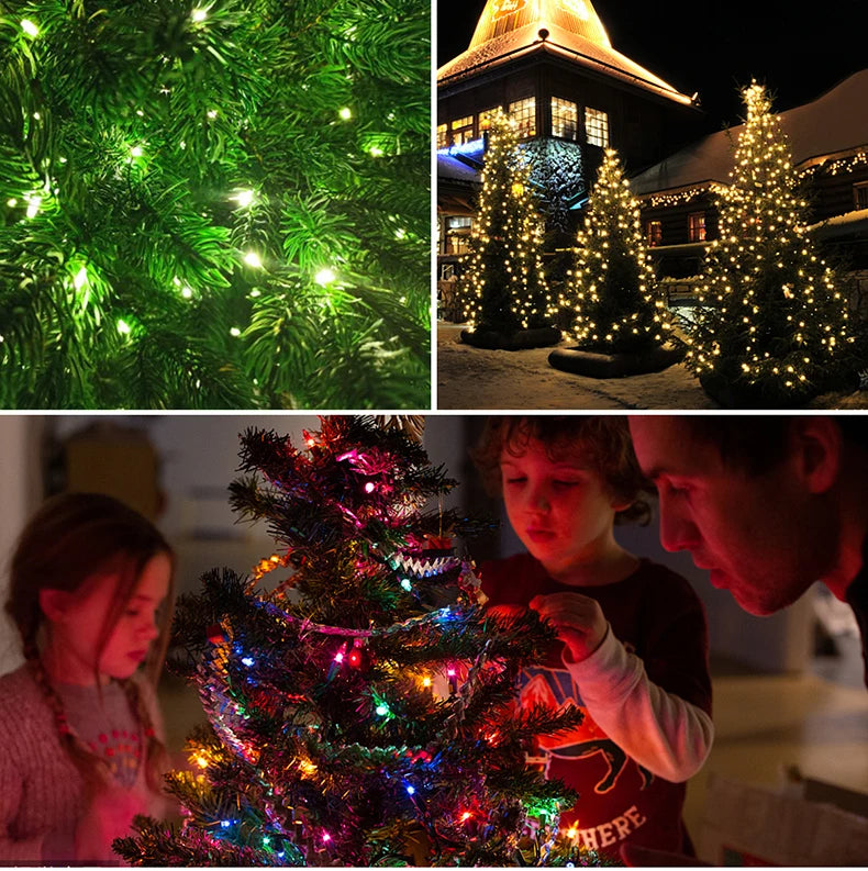 10m-100m AC 110V 130V 220V 230V LED String Fairy Lights Party Christmas Tree Lights Wedding Decoration Outdoor Garland Lamp
