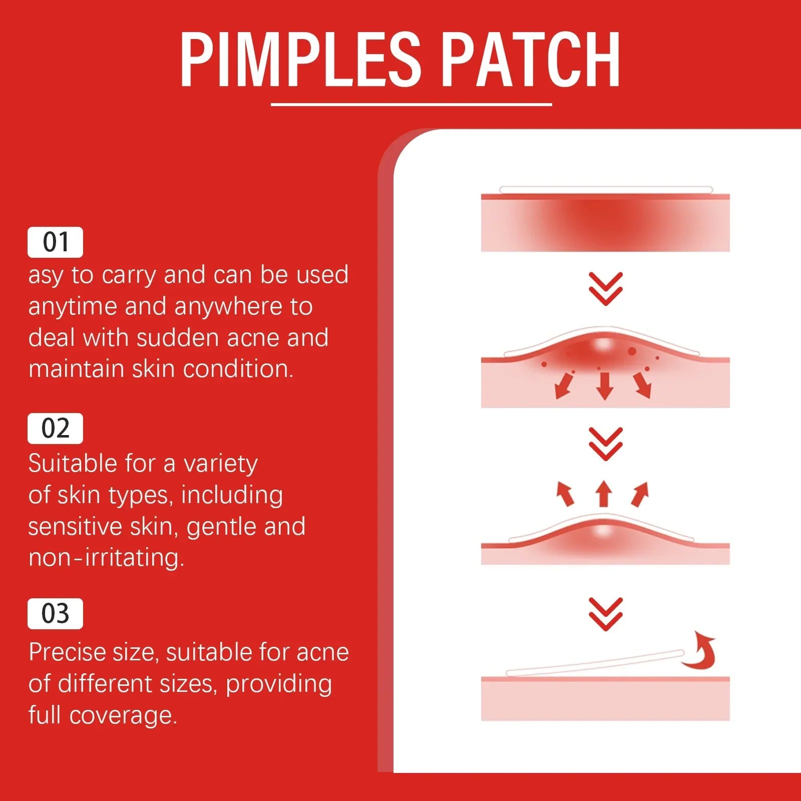 240pcs New Pimple Patch Acne Patches Heart/Star/Flower/Round Shape Acne Dots Patches Moisturizes for Covering Zits and Blemishes