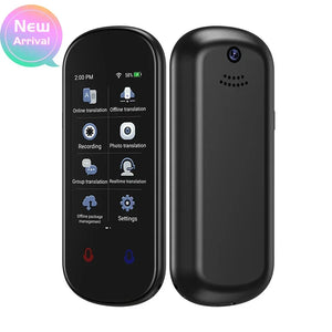 2025 New AI Smart Voice Translator 138 Languages Portable Support WiFi Full 3D Touch Screen Photo Offline Recording Translation