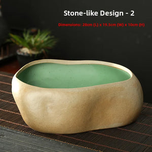 Large Size Cerc Tea Waing Basin Simulated Home Living Room Tea Cup Basin Tea House Coarse Cercs Tea Ceremony Accor...