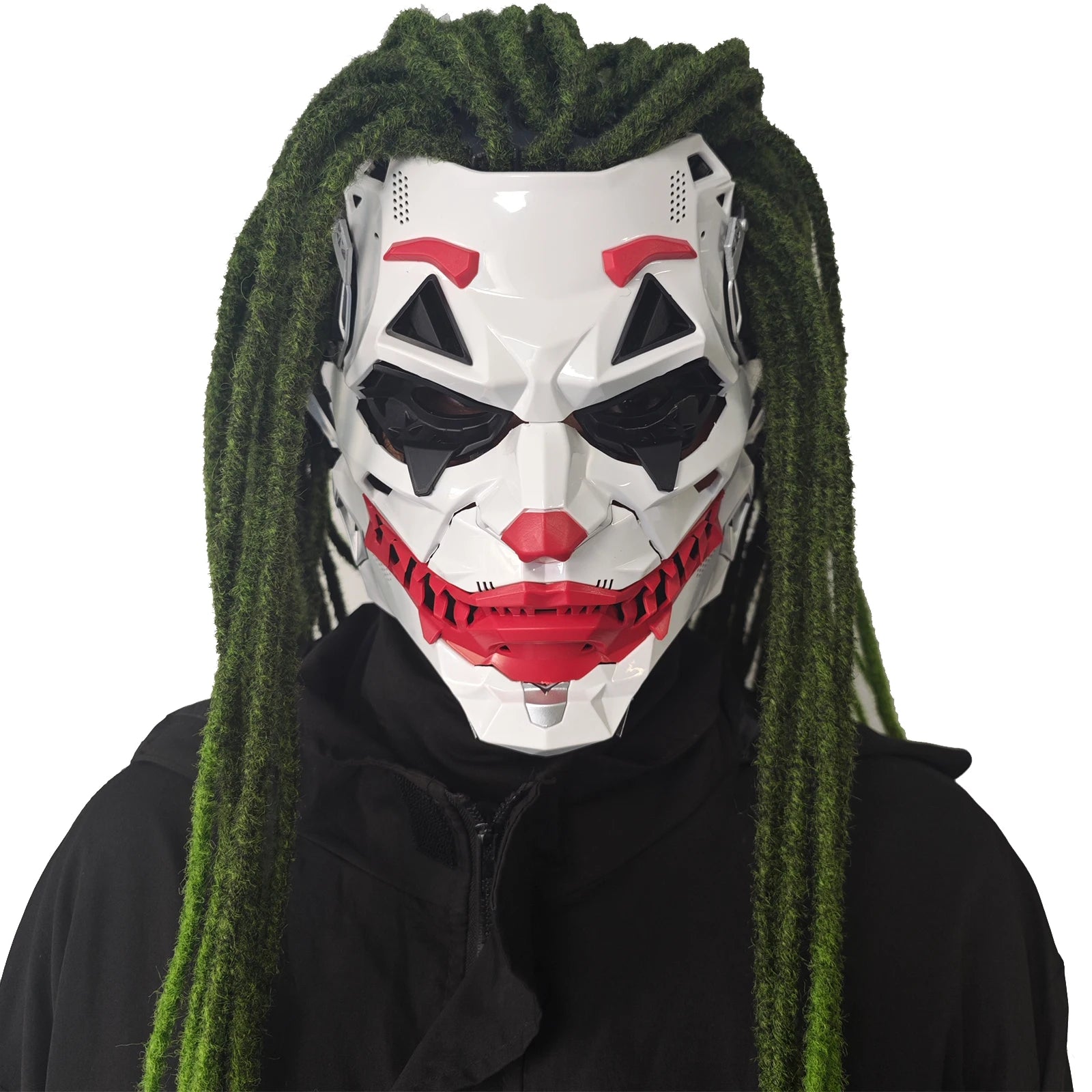 Joker Masks Cyberpunk Masks Clown Braids 2d Cosplay Resin Custom Products Halloween Anime Role-Playing Props And Gifts Toys