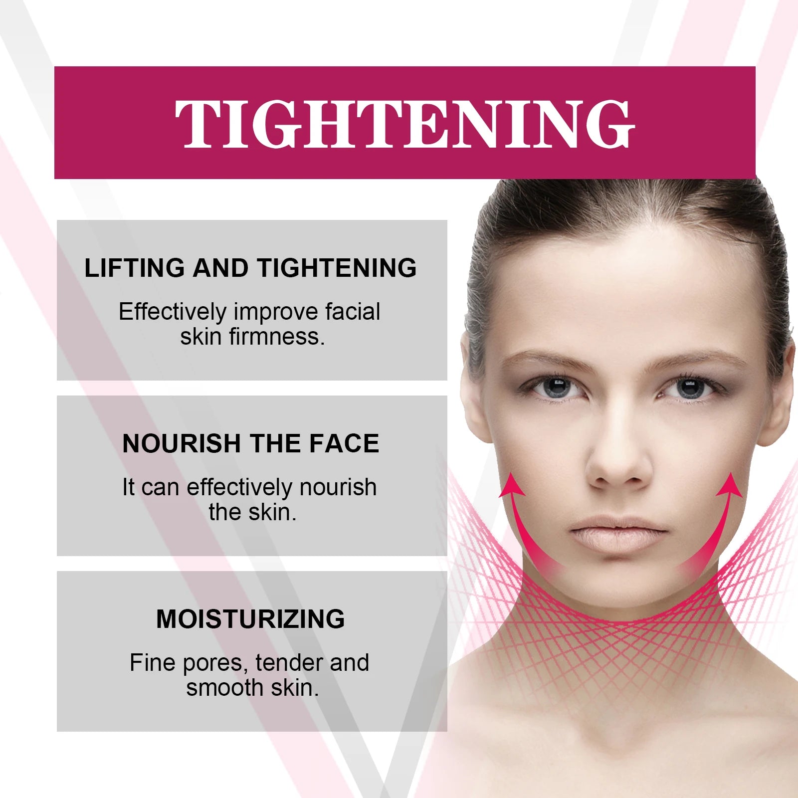 V-Shape Face Slimming Cream Remove Double Chin Firming Lifting Face Line Fat Burning Anti Aging Beauty Massage Care Products