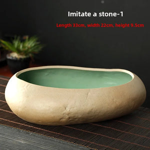 Large Size Cerc Tea Waing Basin Simulated Home Living Room Tea Cup Basin Tea House Coarse Cercs Tea Ceremony Accor...