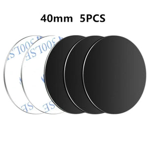 Magnetic Metal Plate For Car Phone Holder Universal Iron Sheet Disk Sticker Mount Mobile Phone Magnet Stand For IPhone Huawei