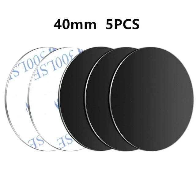 Magnetic Metal Plate For Car Phone Holder Universal Iron Sheet Disk Sticker Mount Mobile Phone Magnet Stand For IPhone Huawei
