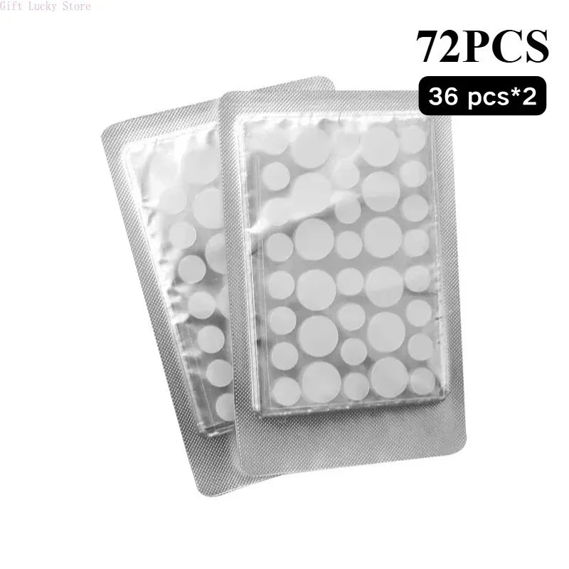 1box /72 Patch Acne Pimple Patch Stickers Acne Treatment Pimple Remover Tool Blemish Spot Facial Mask Skin Care Waterproof