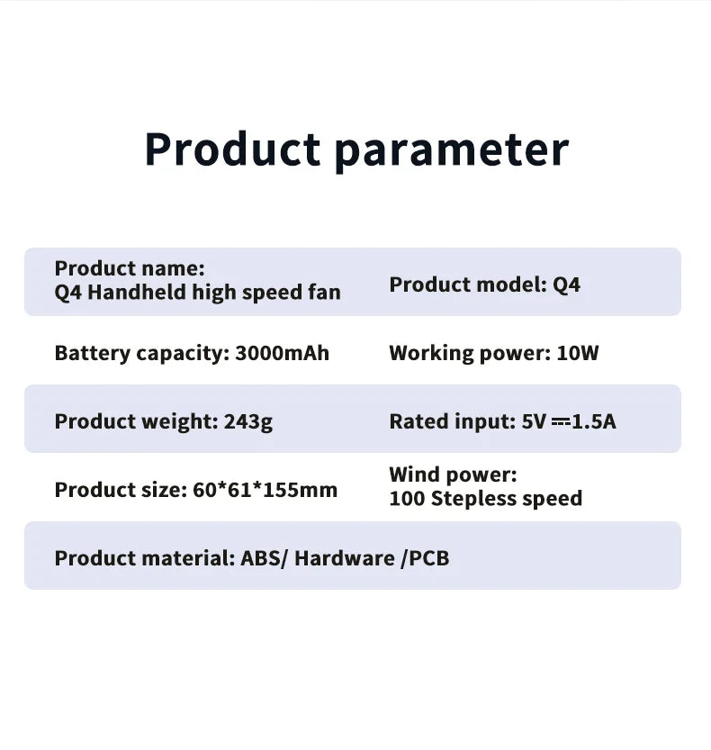 2025 New Mini Semiconductor Refrigeration Handheld Fan USB Portable 3000mAh Cooling High-speed Ice Pack Handheld Electric Fan