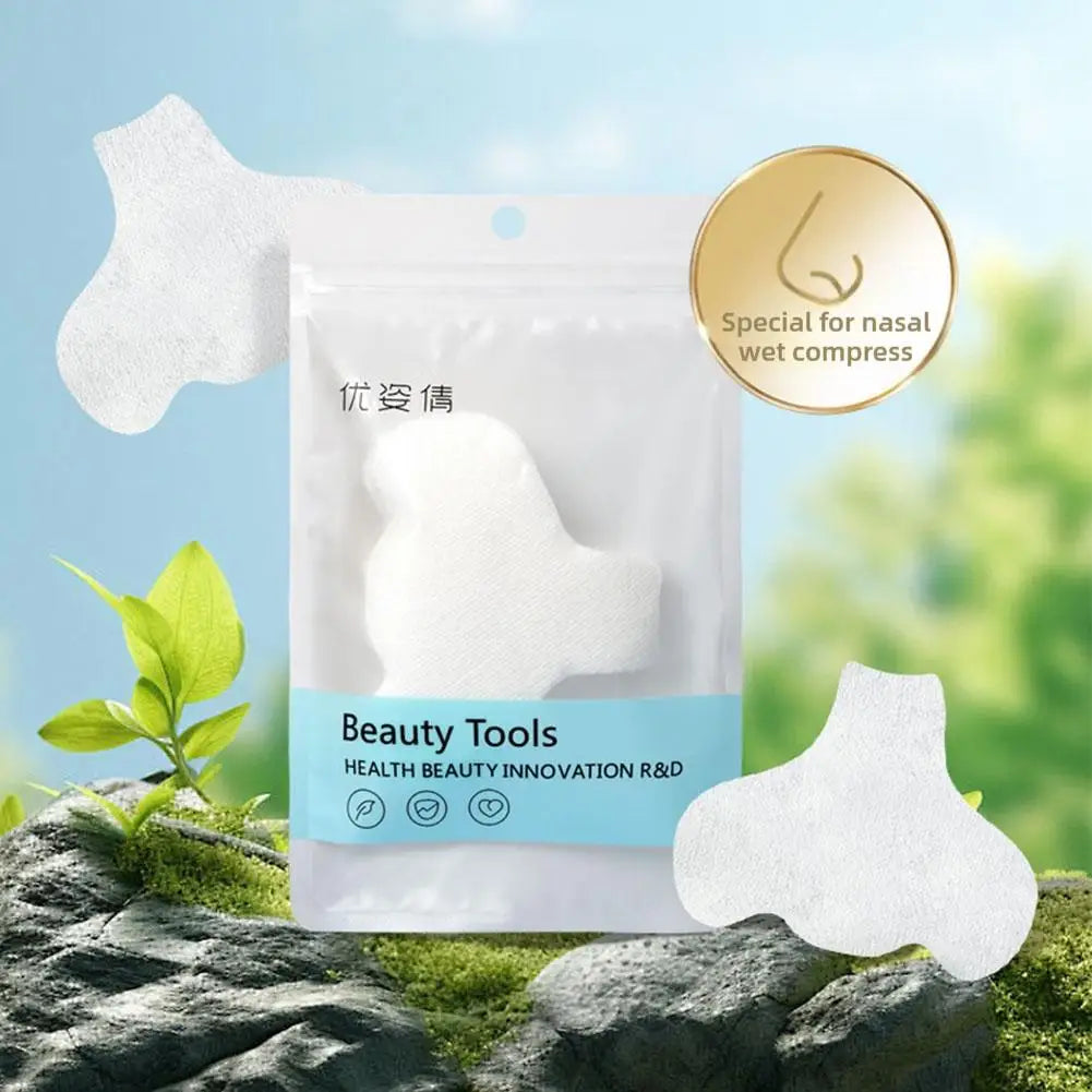 New 100pcs Disposable Nose Mask Paper Moisturizing Paper Mask Strips Cosmetic Paper Remove Cotton Care Skin Blackhead E5B4