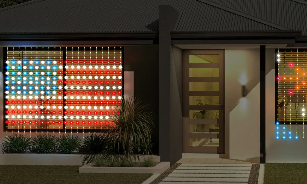 Smart Curtain Lights Window LED Fairy Lights APP Control DIY Pattern Music Sync Waterproof Outdoor Garden Wedding Holiday Decor