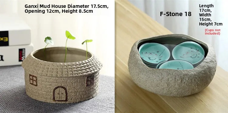 Large Size Cerc Tea Waing Basin Simulated Home Living Room Tea Cup Basin Tea House Coarse Cercs Tea Ceremony Accor...