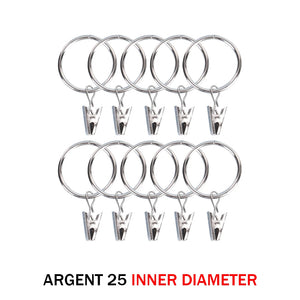 10-50pcs Metal Curtain Rod Clip Drapery Rings Hooks Retro Bathroom Decorative Hat Towel Hats Hanging Clamps Shower Curtain Clips