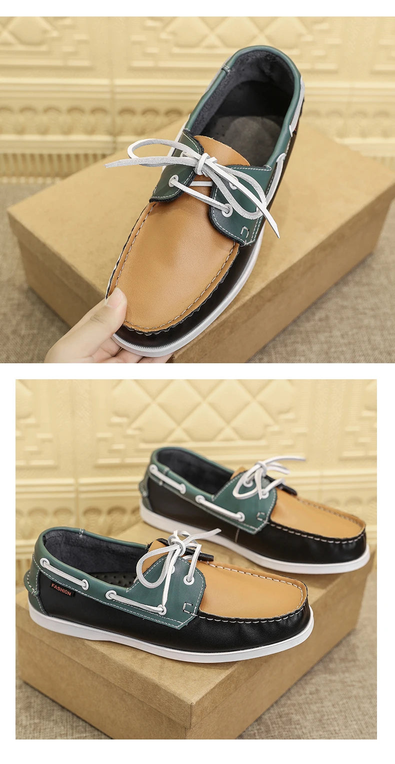 Men Loafer Shoes High Quality Handmade Wear-Resistant Genuine Leather Casual Shoes Business Luxury Dress Designer Shoes Driving