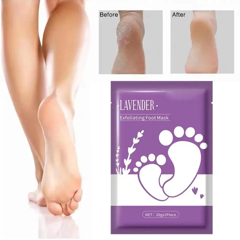 Exfoliating Foot Mask Lavender oil Moisturizing Remove Dead Skin Calluses Heel Crack Repair Foot Mask winter Foot Skin Care