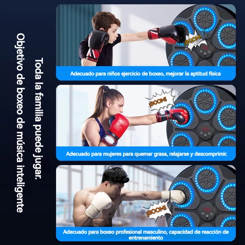 New Music Boxing Machine Smart Bluetooth Wall Mounted Music Boxing Trainer Gym Home Electronic Boxing Target Punching Equipment - You Offer