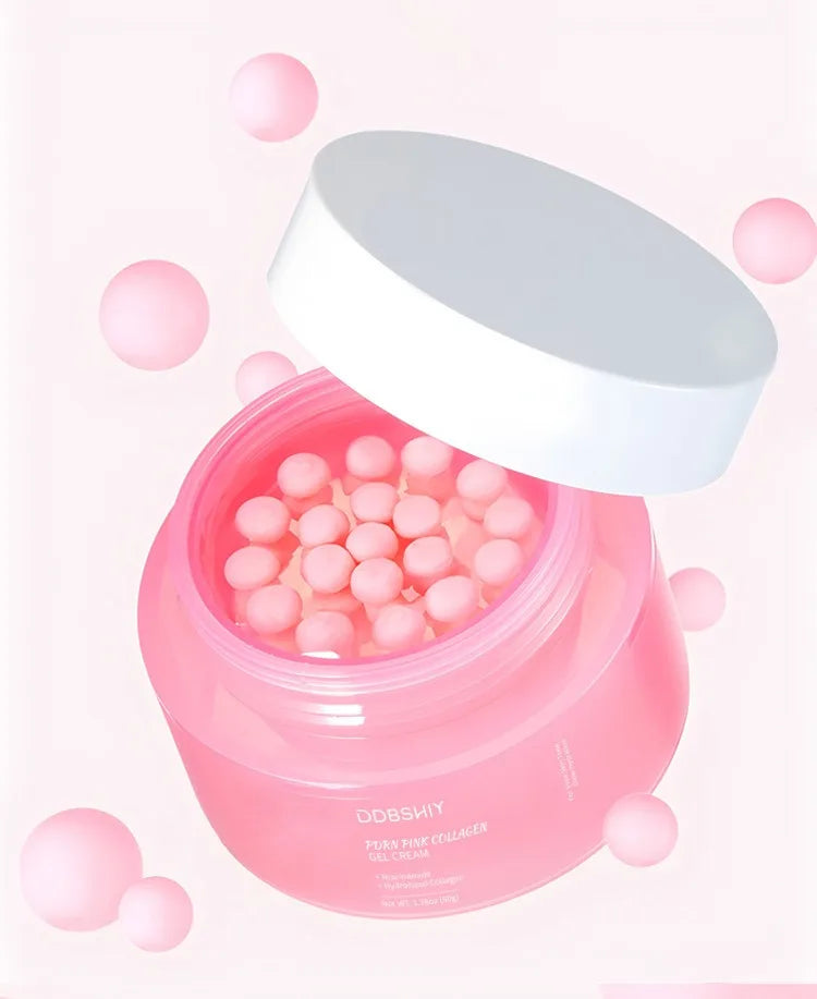 PDRN Pink Collagen Gel Cream  Fade Fine Lines Facial Moisturizing brightning Anti Aging Firming Skin Care